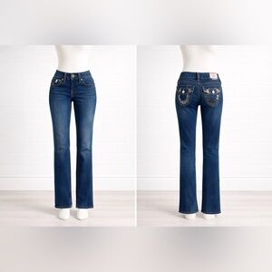 True Religion - Billy Bootcut Jean - Sz. 27 Flap Button Horseshoe Pockets